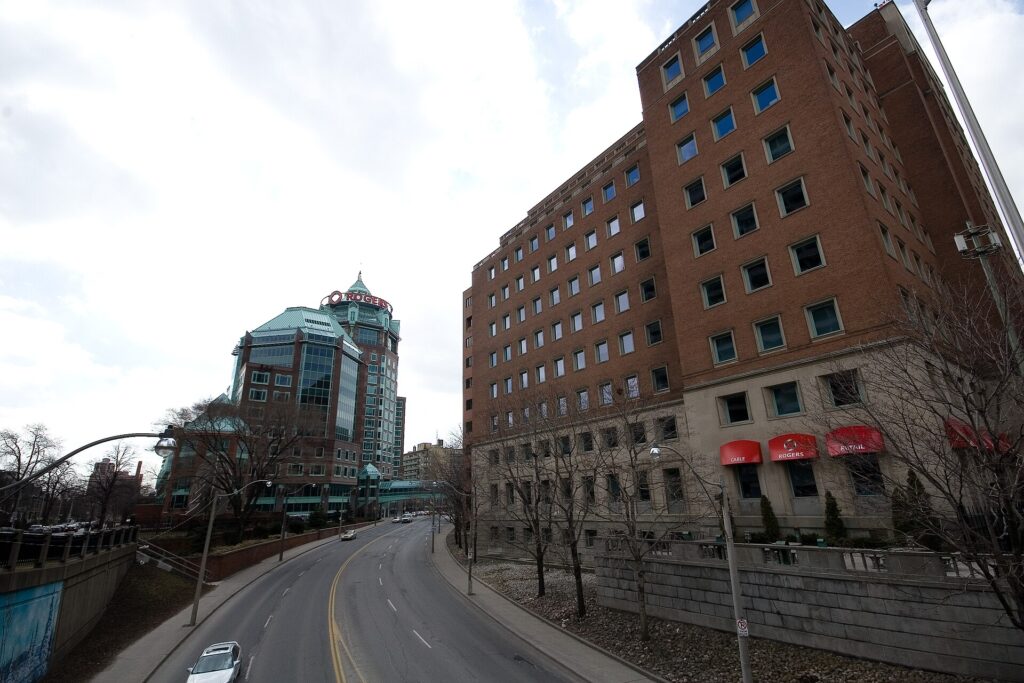 Newer and heritage elements of Rogers Building