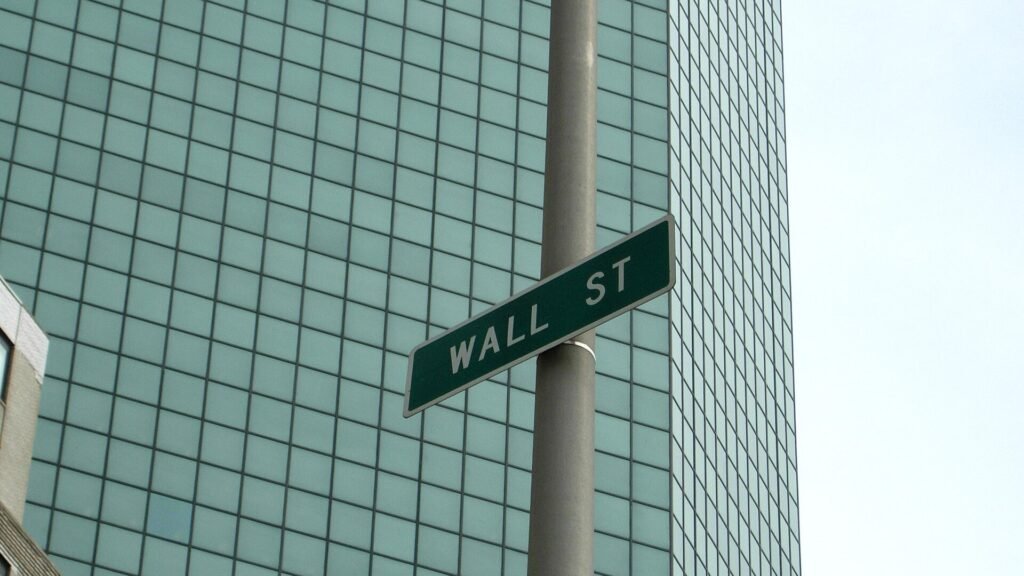 Wall Street street sign in New York City